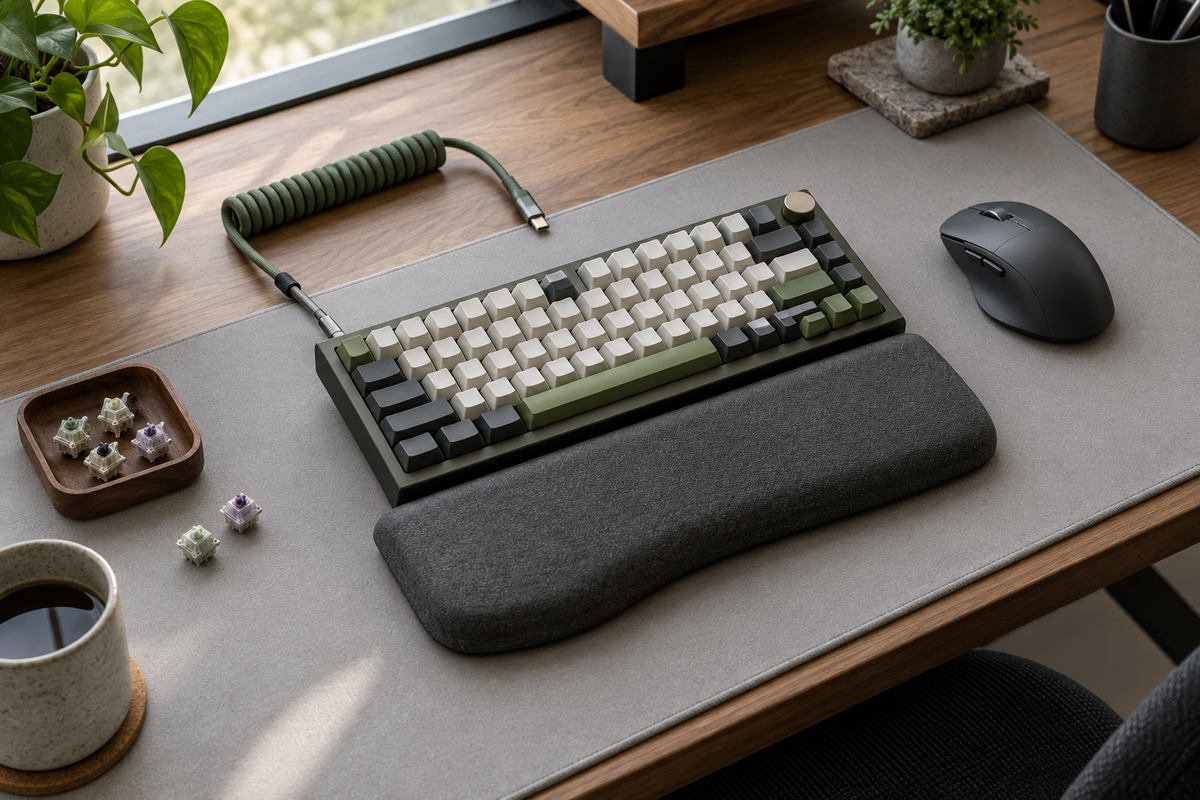 Keyboard Wrist Rests Create a More Comfortable Desk Setup